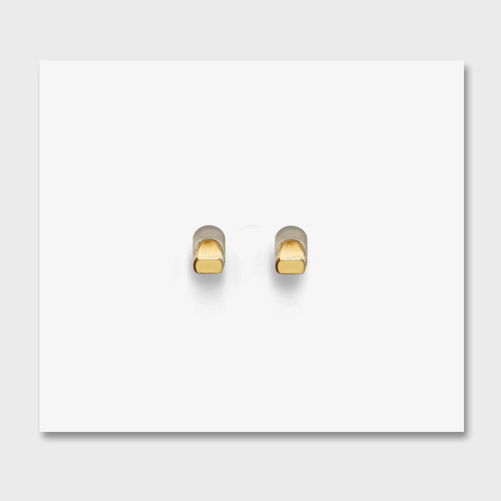 30.10.01.032g.square - Vectis 2-fach Lichtschalter Weiss Metall Lichtschalter